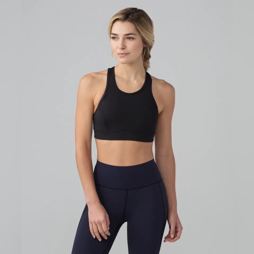 lululemon pace perfect sports bra with back pocket size 2